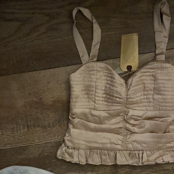 NWT B•O•G Collective Beautiful Tan Corset Type Tank Top - Picture 9 of 15